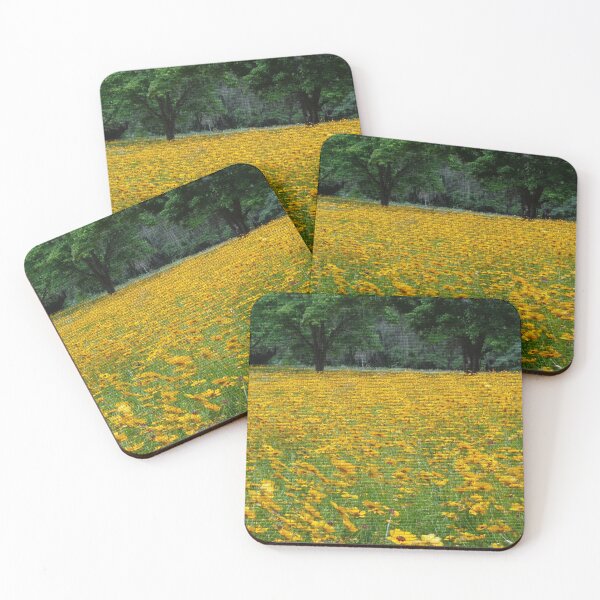 Item preview, Pseudomurals 00046 Coreopsis Flowers (Fields of Gold) designed and sold by CleanWIP.