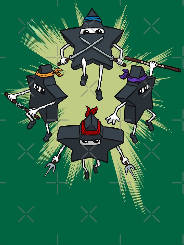 Thumbnail 7 of 7, Essential T-Shirt, Ninja Stars designed and sold by TheRandomFactor.