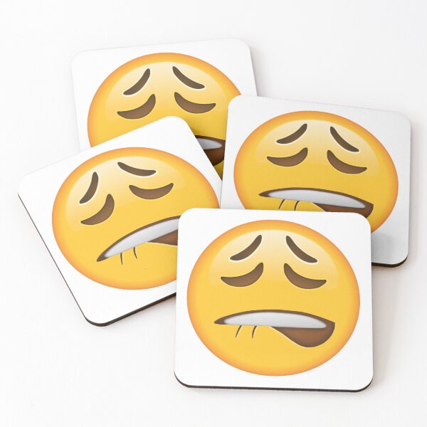 Item preview, Lip biting face emoji designed and sold by vibey-sky.