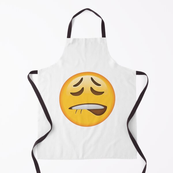 Item preview, Lip biting face emoji designed and sold by vibey-sky.