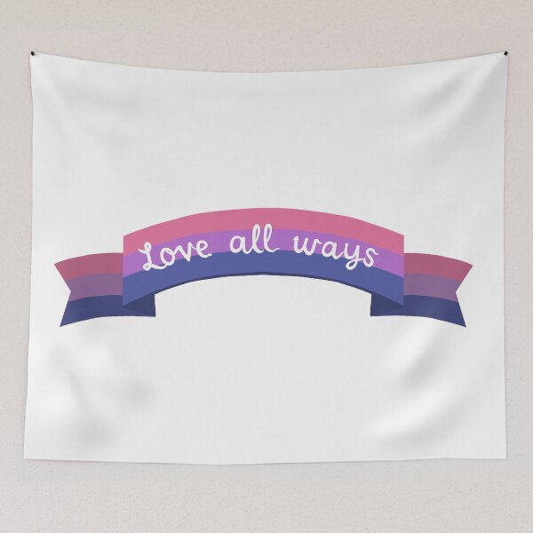 Item preview, Love All Ways Bisexual Banner designed and sold by izzychar.