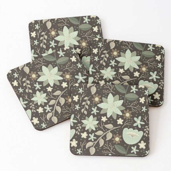 Item preview, Pale Forest Floral Pattern designed and sold by Dotblossom.
