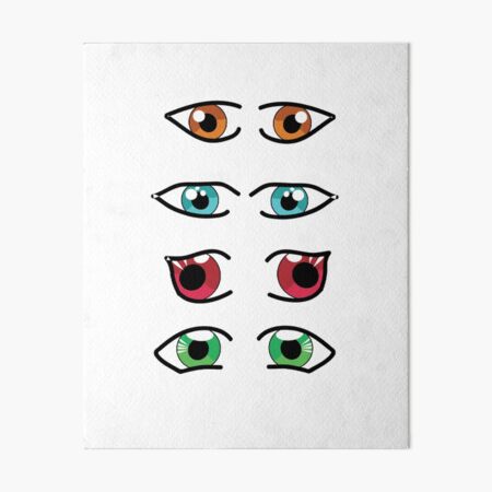 Cute Anime Eyes Art Board Print for Sale by Jessiecrow87