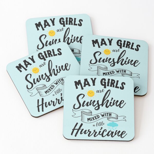 Item preview, May Girls are Sunshine Mixed with a Little Hurricane designed and sold by Adonalyn.