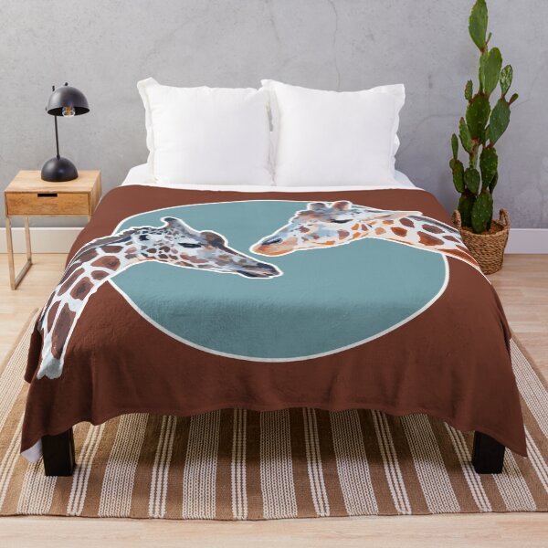 Item preview, Amazing Animals: Totally Adorable Twin Baby Giraffes on Blue Circle designed and sold by GraffitiSoup.