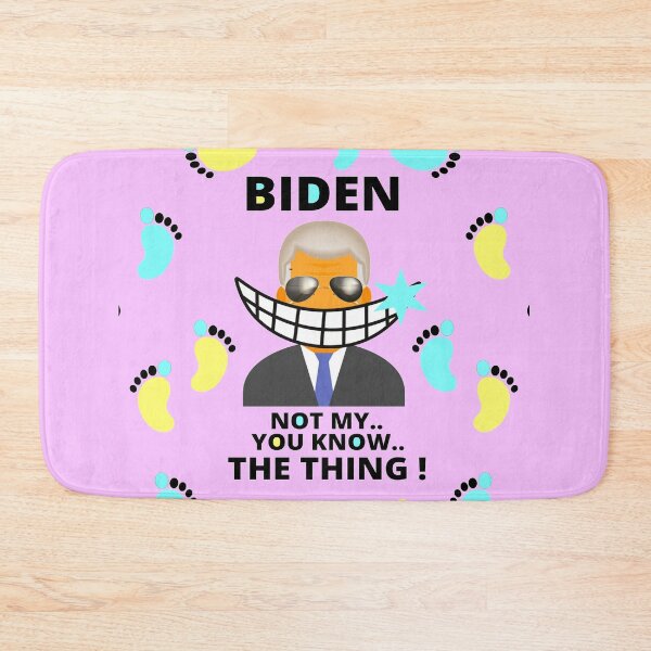 Item preview,  biden bathmat designed and sold by Flirt-Teez.