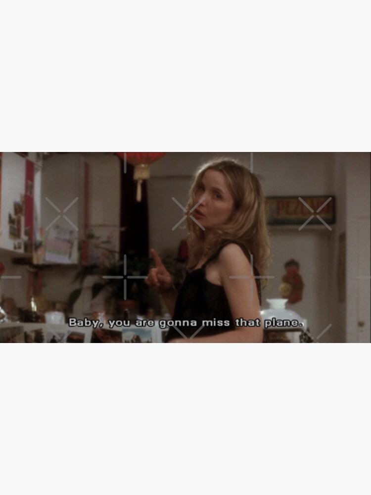 "Before Sunset "Baby, you're gonna miss that plane" Quote" Sticker for