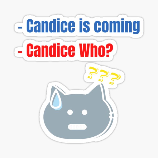 "Candice Joke" Sticker for Sale by ArTips Redbubble
