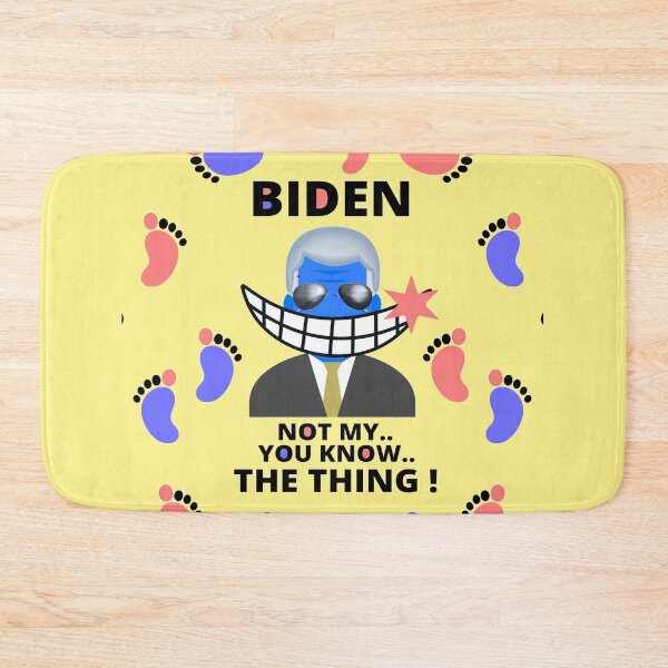 Item preview,  biden bathmat designed and sold by Flirt-Teez.