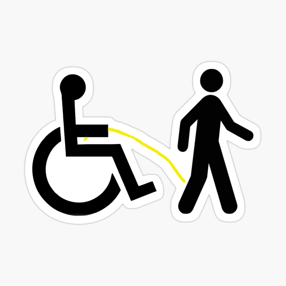 Wheelchair Disability Pee on Walkers/