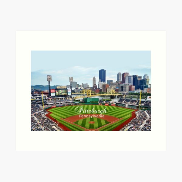 PNC Park Cartoon Aerial Poster for Sale by shutterrudder