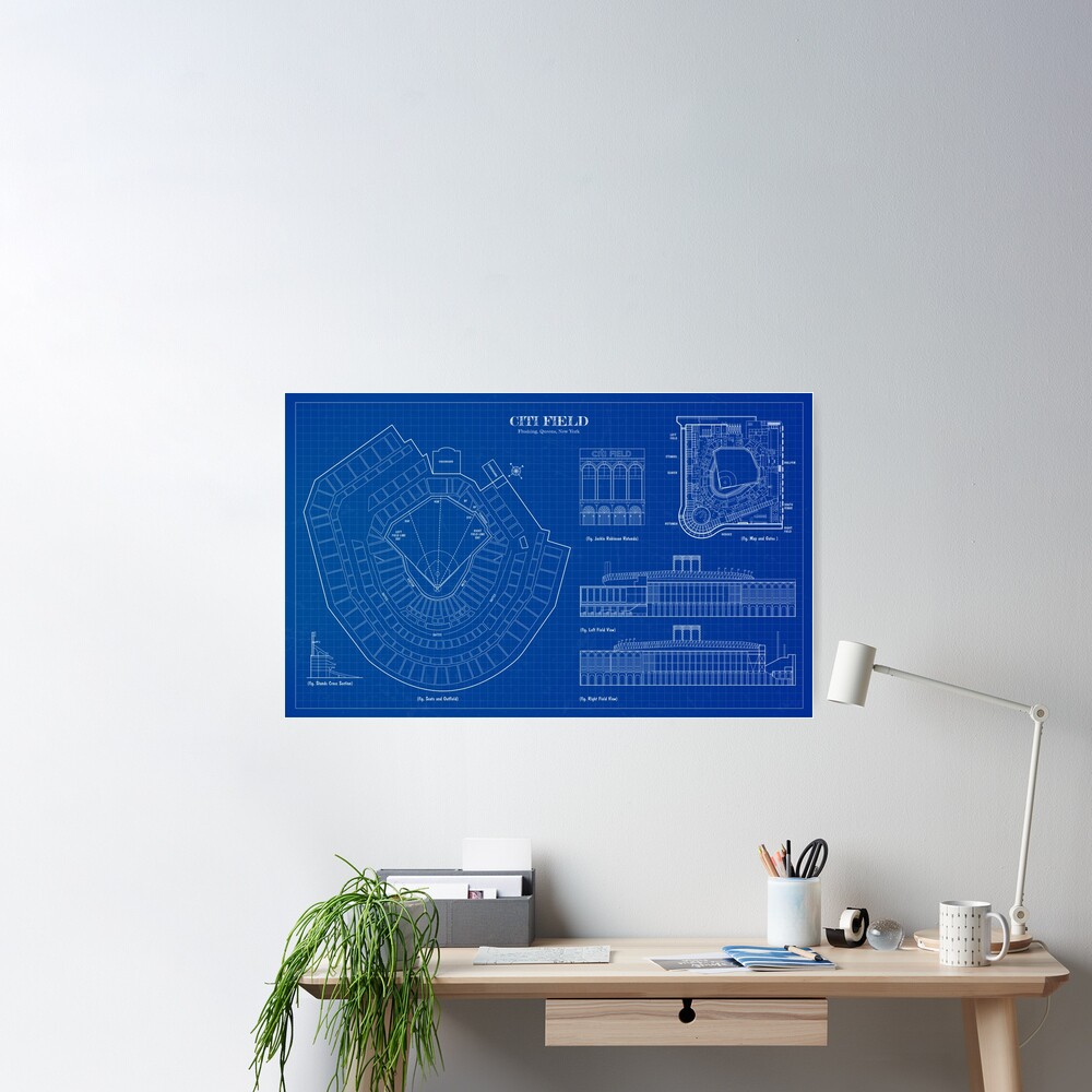 Citi Field  (Blueprint) Poster