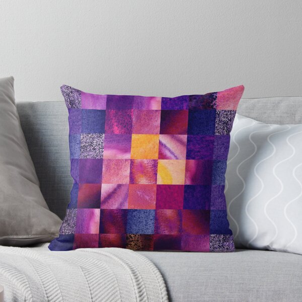 Artikelvorschau, Purple Squares Pattern Abstract VI entworfen und verkauft von Irina Sztukowski.