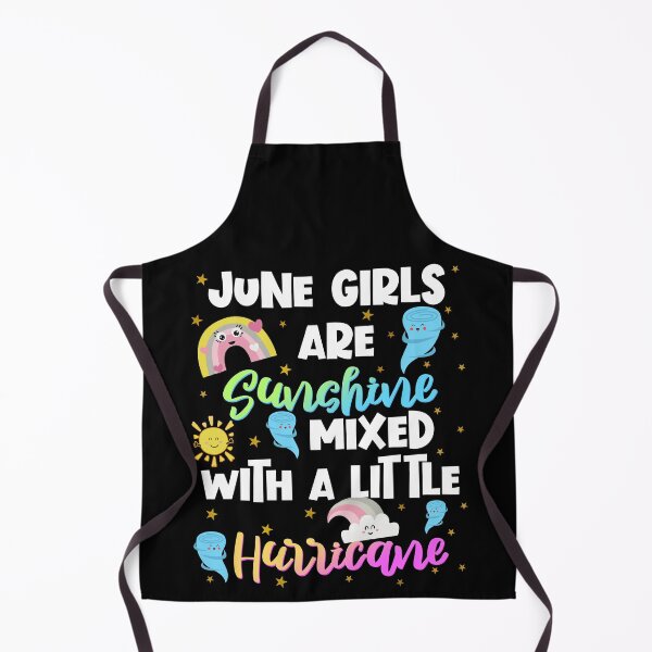 Item preview, June Girls are Sunshine Mixed with a Little Hurricane designed and sold by Nzgiftsandmore.