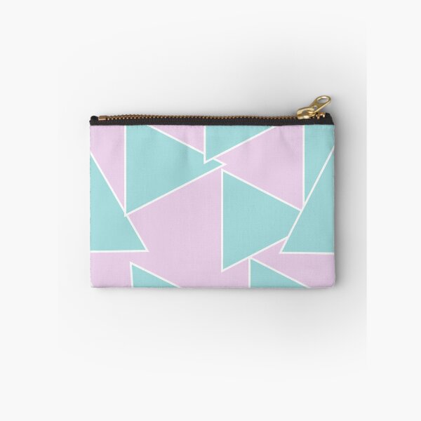 Item preview, Turquoise Triangle Abstract Pink background designed and sold by pastel-only.