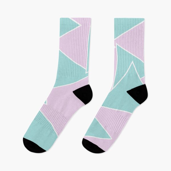 Item preview, Turquoise Triangle Abstract Pink background designed and sold by pastel-only.