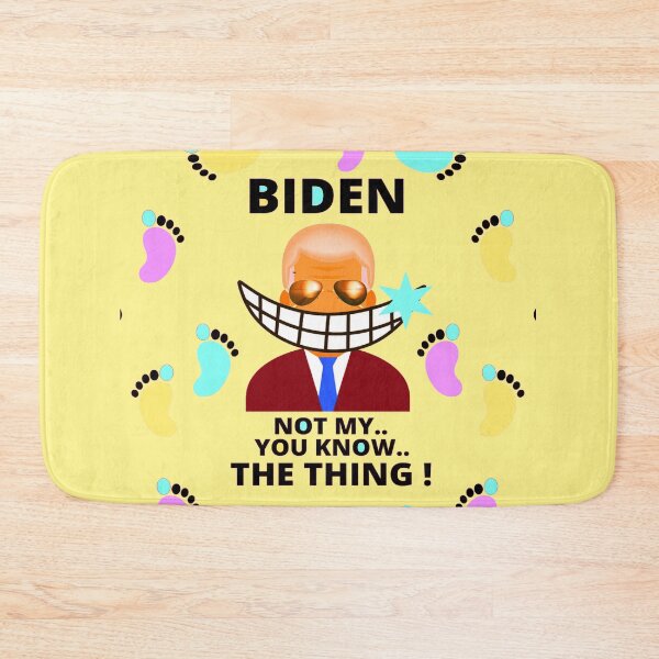 Item preview, wash your feet   biden bathmat designed and sold by Flirt-Teez.