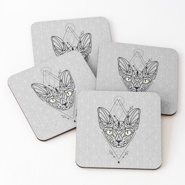Item preview, Egyptian Sphinx Cat with green eyes designed and sold by FK-UK.