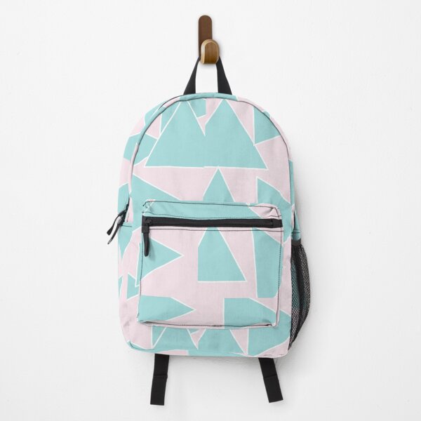 Item preview, Large Turquoise Triangle and light Pink background designed and sold by pastel-only.