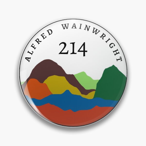 Vista previa del artículo con la obra «Wainwright 214 - Montañas completadas», diseñado y vendido por WildBerryArt.