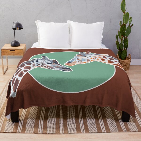 Item preview, Amazing Animals: Totally Adorable Twin Baby Giraffes on Green Circle designed and sold by GraffitiSoup.