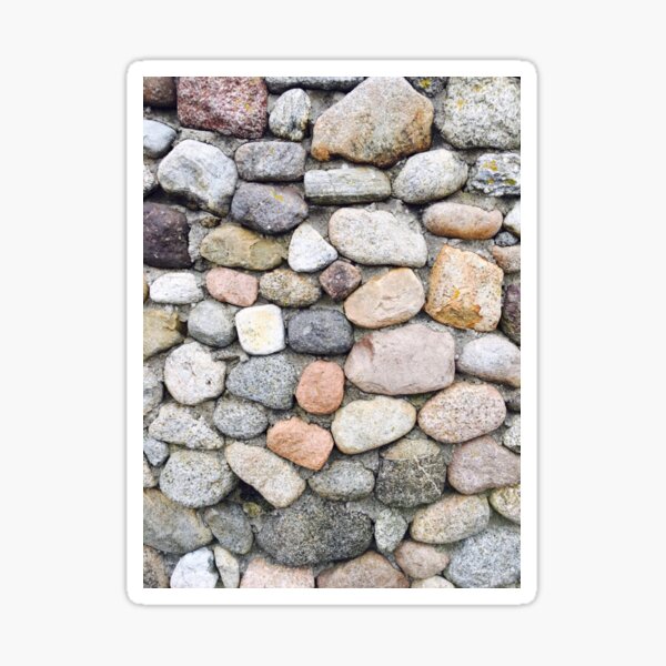 Stone wall in Norway Sticker