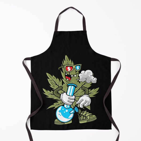 Item preview, Weed Leaf Smoking A Bong, Cool Funny Illustration designed and sold by ozumdesigns.