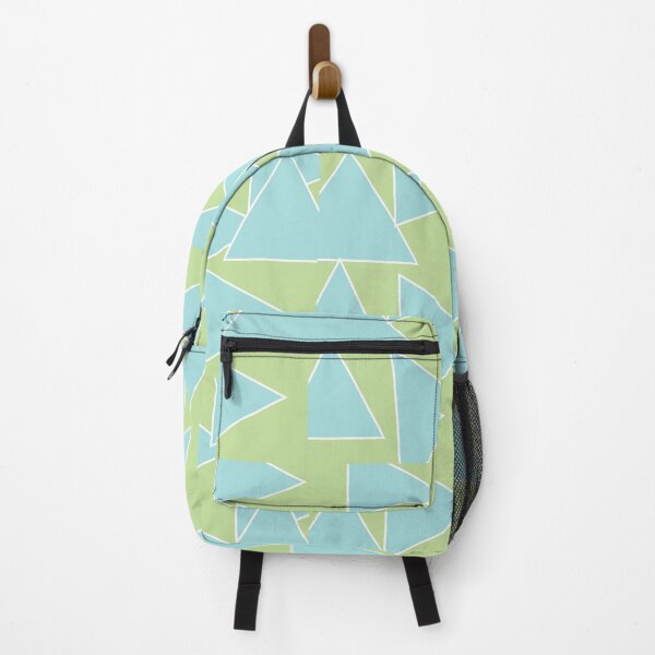 Item preview, Large Turquoise Triangle and bright green background designed and sold by pastel-only.