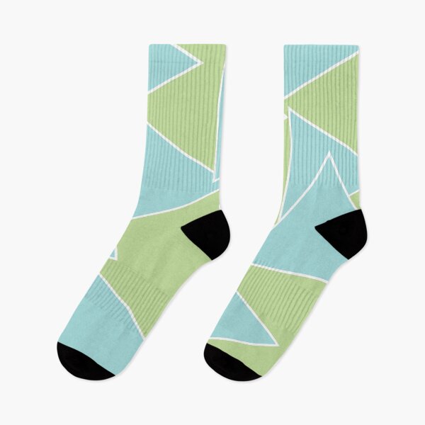 Item preview, Large Turquoise Triangle and bright green background designed and sold by pastel-only.
