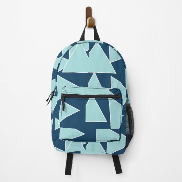 Item preview, Large Turquoise Triangle and dark blue background designed and sold by pastel-only.
