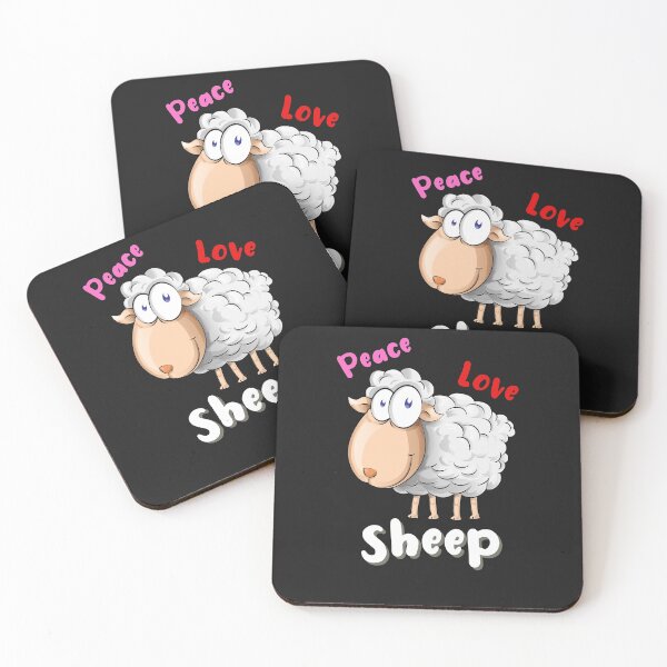 Item preview, Peace Love Sheep designed and sold by SportyDogShop.