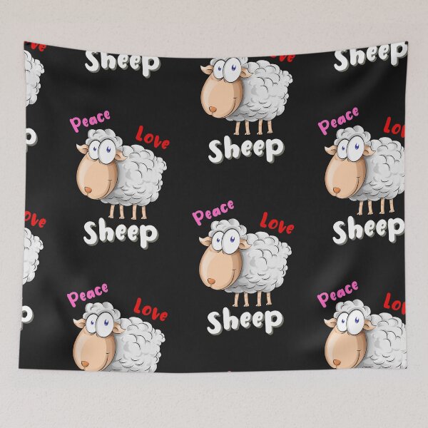 Item preview, Peace Love Sheep designed and sold by SportyDogShop.