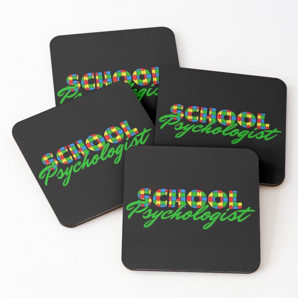 Item preview, School Psychologist Autism Puzzle Green Design With Black Background designed and sold by Rosinda.