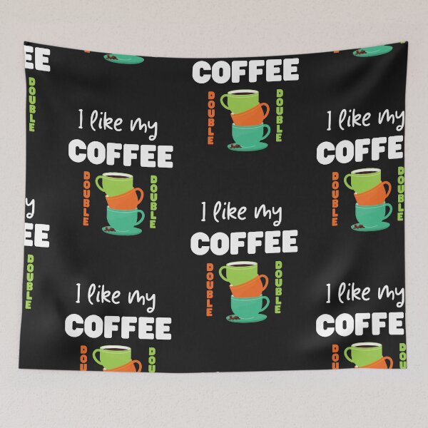 Artikelvorschau, Ich mag meinen Kaffee Double Double entworfen und verkauft von SportyDogShop.