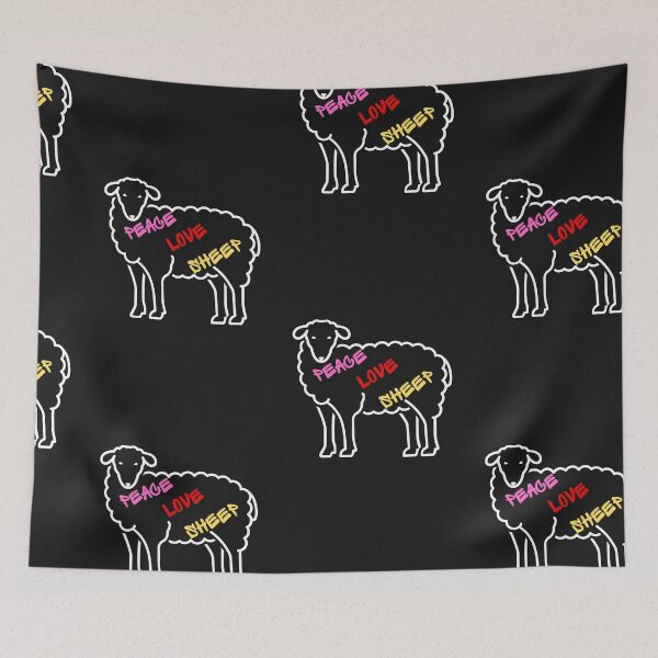 Item preview, Peace Love Sheep designed and sold by SportyDogShop.
