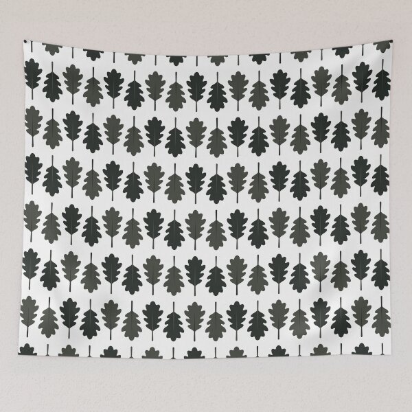 Item preview, Oak Leaves Pattern (Black) designed and sold by John Uttley.