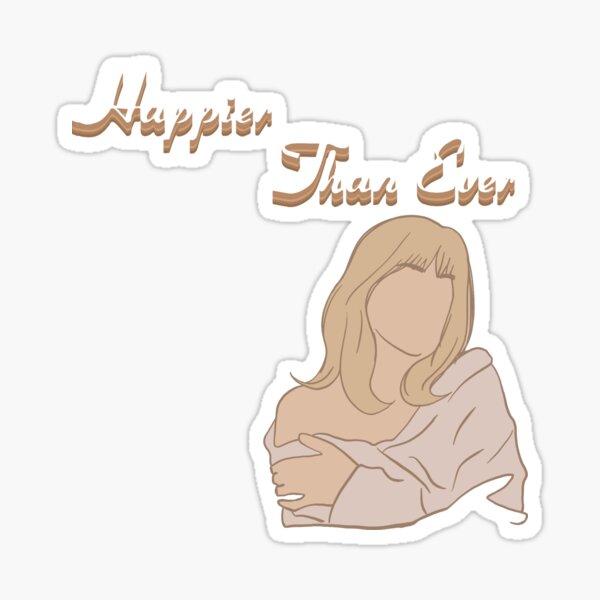 plus heureux que jamais bronzé Sticker