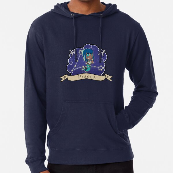 Chibi Zodiac-Pisces Lightweight Hoodie