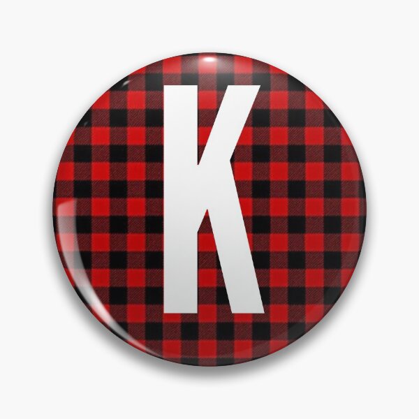 Item preview, Monogram letter K flannel design designed and sold by JustSeasons.