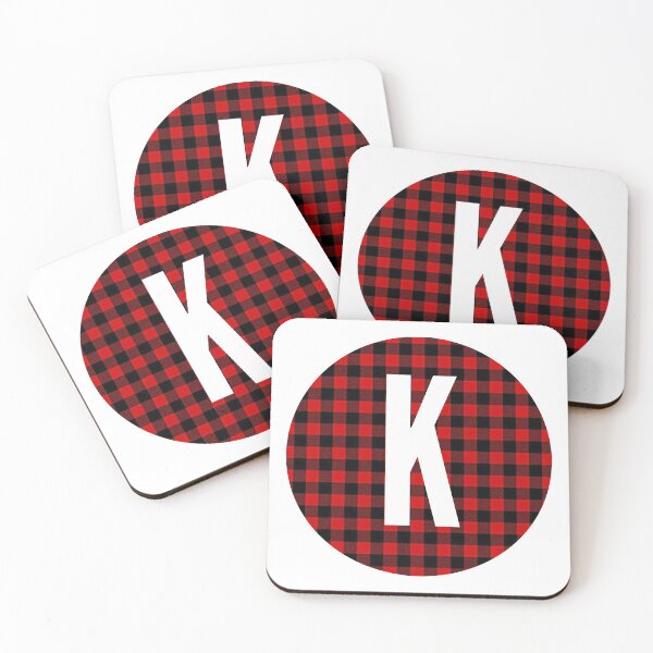 Item preview, Monogram letter K flannel design designed and sold by JustSeasons.