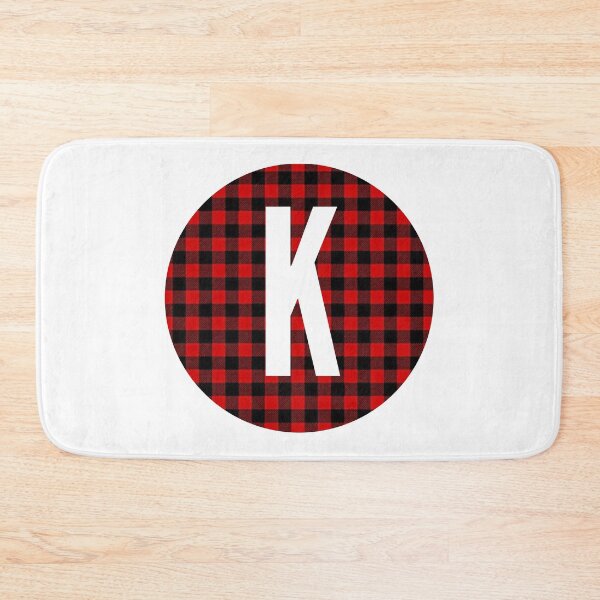 Item preview, Monogram letter K flannel design designed and sold by JustSeasons.