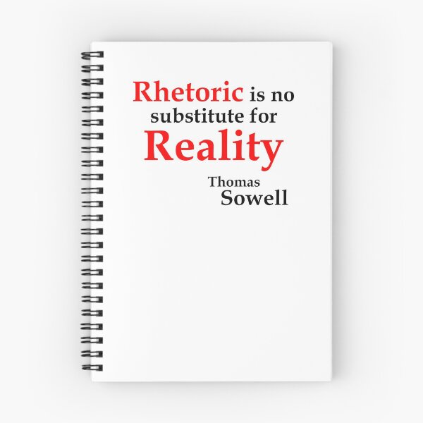 Item preview, Rhetoric is no substitute ... (WhiteT) designed and sold by OleKurmudgeon.