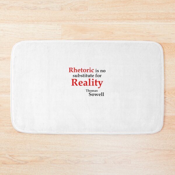 Item preview, Rhetoric is no substitute ... (WhiteT) designed and sold by OleKurmudgeon.