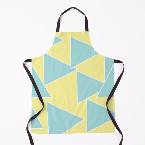 Item preview, Large Turquoise Triangle and bright yellow background designed and sold by pastel-only.