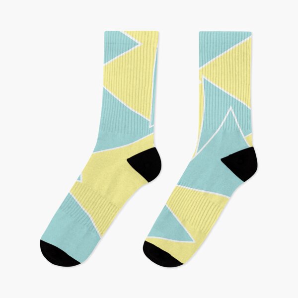 Item preview, Large Turquoise Triangle and bright yellow background designed and sold by pastel-only.