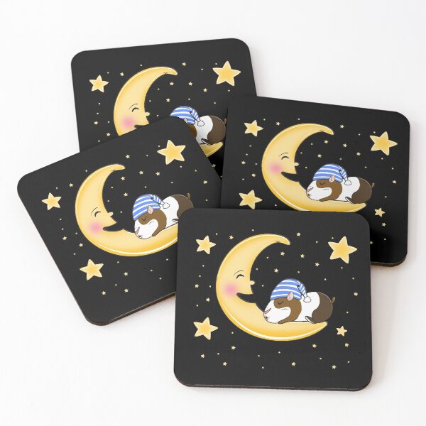 Item preview, A Guinea Pig Sleeping On The Moon designed and sold by Paulina Vanlife.
