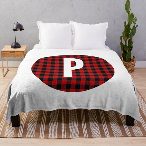 Item preview, Monogram letter P flannel design designed and sold by JustSeasons.