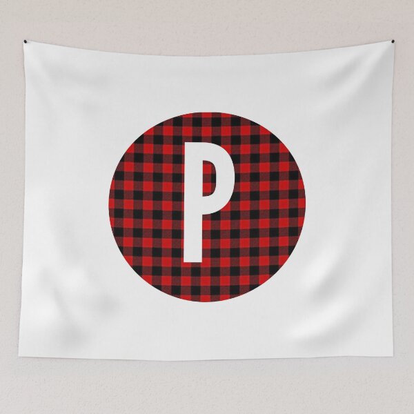 Item preview, Monogram letter P flannel design designed and sold by JustSeasons.