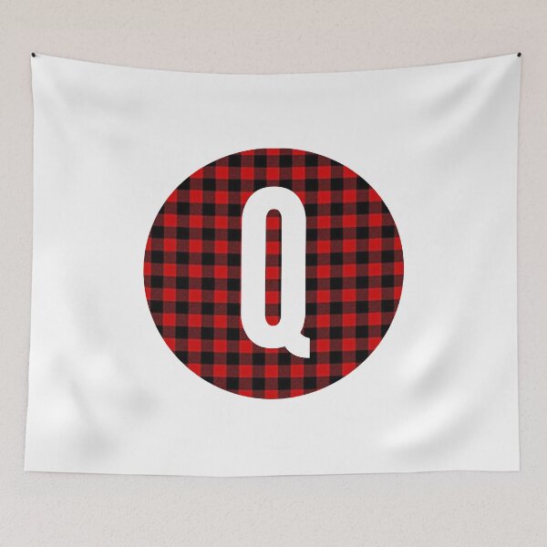 Item preview, Monogram letter Q flannel design designed and sold by JustSeasons.