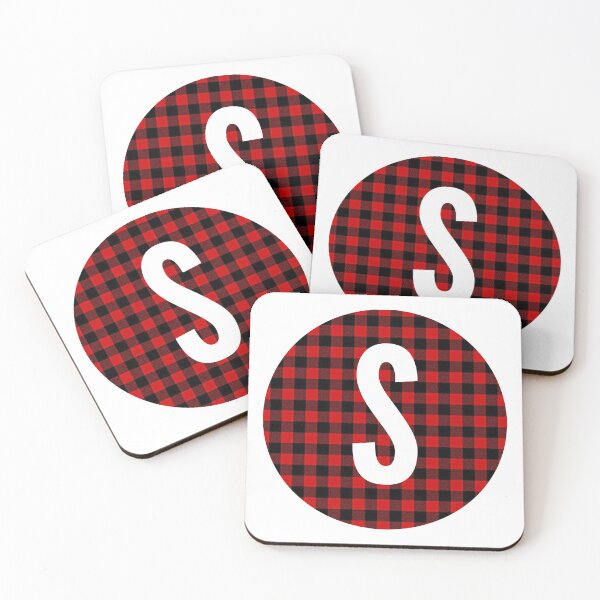 Item preview, Monogram letter S flannel design designed and sold by JustSeasons.